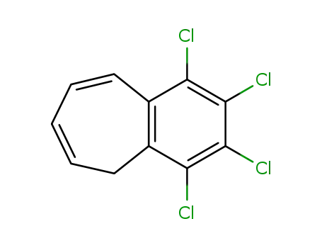 Molecular Structure of 18931-59-4 (5H-Benzocycloheptene, 1,2,3,4-tetrachloro-)