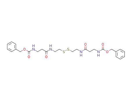 Molecular Structure of 104071-84-3 (9,10-Dithia-2,6,13,17-tetraazaoctadecanedioic acid, 5,14-dioxo-,
bis(phenylmethyl) ester)