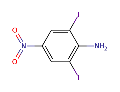 Molecular Structure of 5398-27-6 (2,6-DIIODO-4-NITROANILINE)