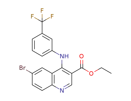ethyl 6-bromo-4-((3-(trifluoromethyl)phenyl)amino)quinoline-3-carboxylate