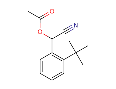 acetoxy-2-t-butylphenylacetonitrile