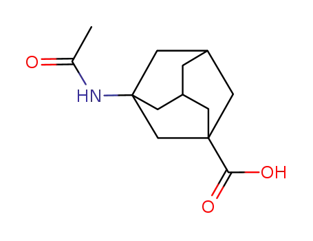 Molecular Structure of 6240-00-2 (3-ACETYLAMINO-ADAMANTANE-1-CARBOXYLIC ACID)