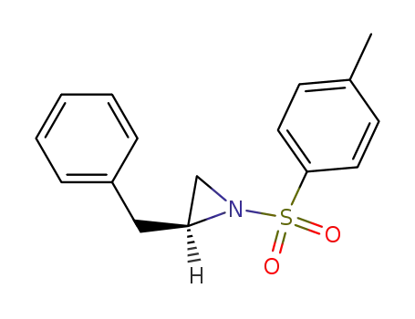 Molecular Structure of 62596-64-9 ((S)-(+)-2-BENZYL-1-(P-TOLYLSULFONYL)AZIRIDINE)