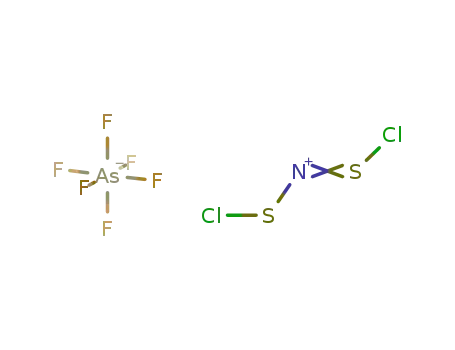 Molecular Structure of 60563-08-8 (dichlorodithionitronium hexafluoroarsenate)