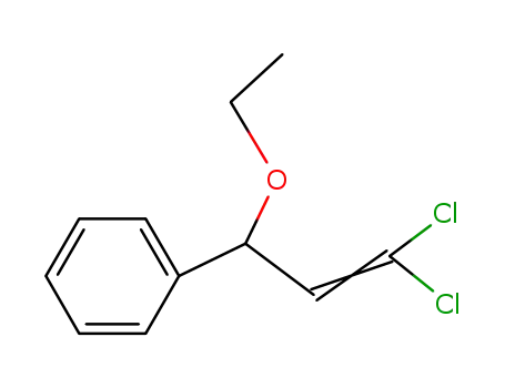Molecular Structure of 87406-35-7 (1,1-dichloro-3-ethoxy-3-phenylpropene)