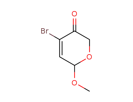 2H-Pyran-3(6H)-one, 4-bromo-6-methoxy-