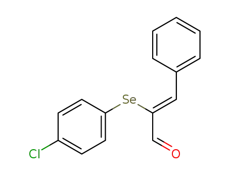 Molecular Structure of 105423-64-1 ((Z)-2-(4-Chloro-phenylselanyl)-3-phenyl-propenal)