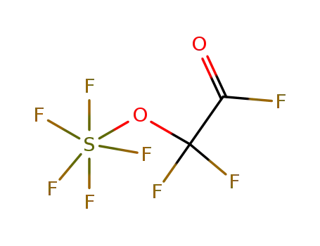 Molecular Structure of 54555-26-9 (difluoro(pentafluorosulfanyl)acetyl fluoride)