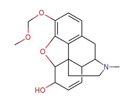 Molecular Structure of 15041-97-1 (4,5α-epoxy-3-methoxymethoxy-17-methyl-morphin-7-en-6α-ol)