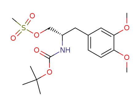 Carbamic acid,
[1-[(3,4-dimethoxyphenyl)methyl]-2-[(methylsulfonyl)oxy]ethyl]-,
1,1-dimethylethyl ester, (S)-