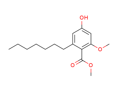 Benzoic acid, 2-heptyl-4-hydroxy-6-methoxy-, methyl ester