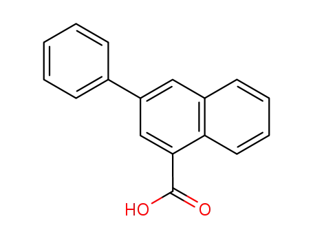 Molecular Structure of 92566-45-5 (3-Phenylnaphthalene-1-carboxylic acid)