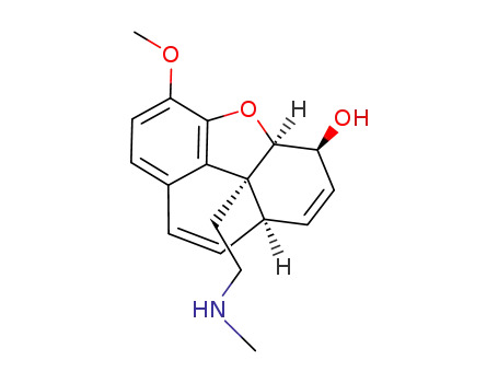 Molecular Structure of 481634-93-9 (5-methoxy-9b-(2-methylaminoethyl)-3,3a,9a,9b-tetrahydrophenanthro[4,5-bcd]furan-3-ol)