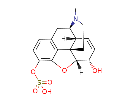 Morphinan-3,6-diol,7,8-didehydro-4,5-epoxy-17-methyl- (5a,6a)-, 6-(hydrogen sulfate) (9CI)