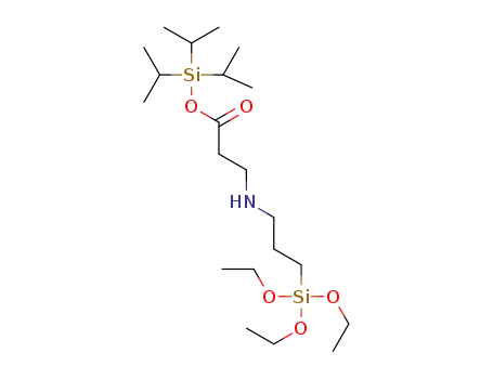 Molecular Structure of 1393671-03-8 (N-(2-triisopropylsiloxycarbonyl)ethyl-3-aminopropyltriethoxy-silane)