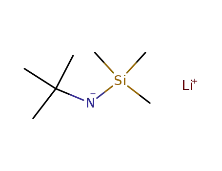 Molecular Structure of 18270-42-3 (Silanamine, N-(1,1-dimethylethyl)-1,1,1-trimethyl-, lithium salt)