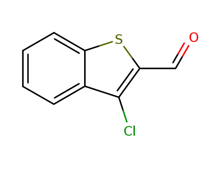 Molecular Structure of 14006-54-3 (3-CHLORO-1-BENZOTHIOPHENE-2-CARBALDEHYDE)