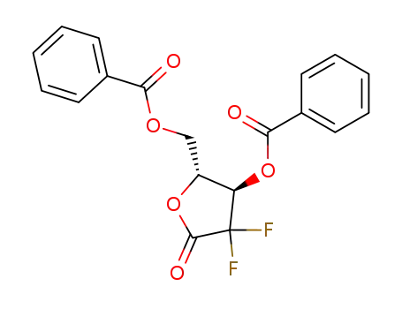 Molecular Structure of 122111-02-8 (1-OXO-2-DEOXY-2,2-DIFLUORO-3,4-DIBENZOYLOXY-RIBOSE)