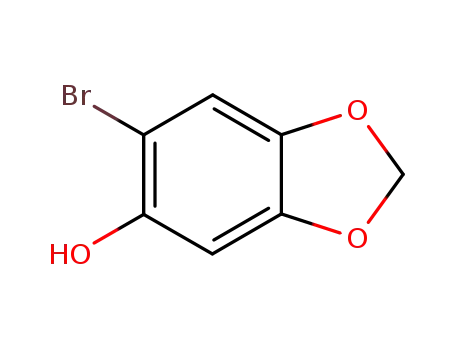 Molecular Structure of 6941-70-4 (6-bromo-1,3-benzodioxol-5-ol)