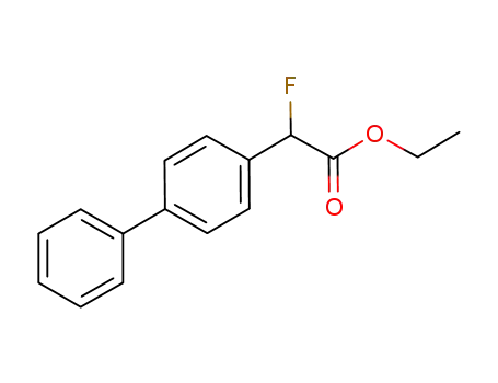Molecular Structure of 1234908-38-3 (ethyl 2-fluoro-2-([1,1'-biphenyl]-4-yl)acetate)