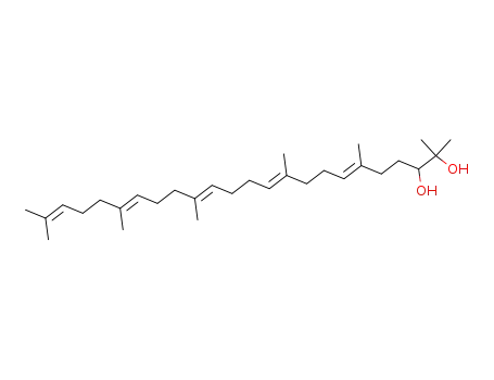 Molecular Structure of 14031-37-9 (Squalene-2,3-diol)