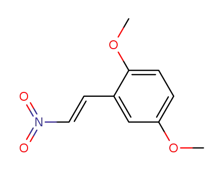 Molecular Structure of 108536-18-1 (Benzene, 1,4-dimethoxy-2-(2-nitroethenyl)-, (E)-)