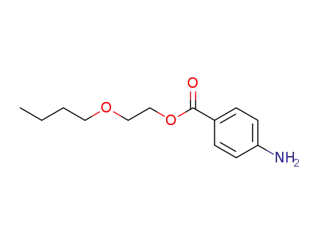 Molecular Structure of 49610-67-5 (2-Butoxyethyl 4-aminobenzoate)