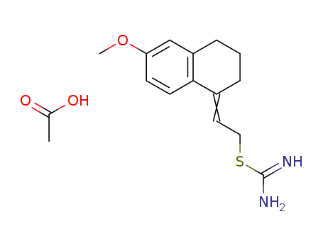 2-(3,4-Dihydro-6-methoxy-1(2H)-naphthylidene)ethylisothiuronium acetate
