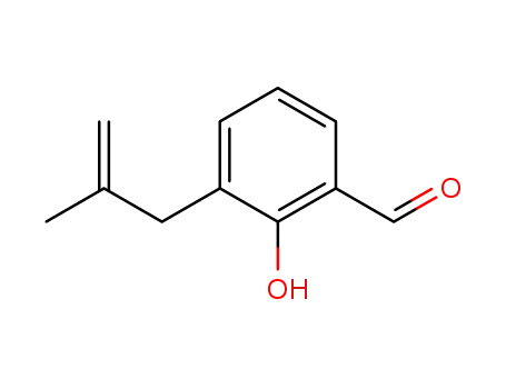 Molecular Structure of 162971-77-9 (2-Hydroxy-3-(2-methyl-2-propenyl)benzaldehyde)