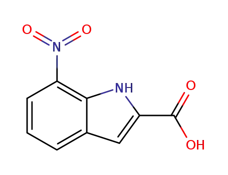 Molecular Structure of 6960-45-8 (7-Nitroindole-2-carboxylic acid)