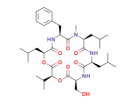 Molecular Structure of 1342309-23-2 (trichodepsipeptide A)