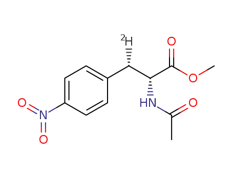 Molecular Structure of 1627099-40-4 ((R)-methyl 2-acetamido-3[2H]-3(4-nitrophenyl)propanoate)