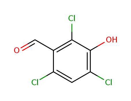 Molecular Structure of 73664-57-0 (3-Hydroxy-2,4,6-trichlorobenzaldehyde)