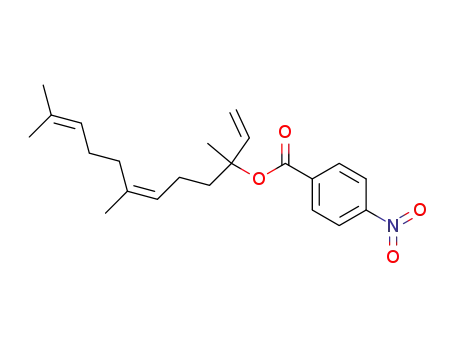 p-nitrobenzoate de trimethyl-3,7,11 dodecatriene-1,6 Z, 10-yl