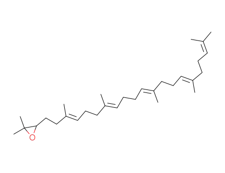 Molecular Structure of 7200-26-2 ((6E,10E,14E,18E)-2,3-EPOXY-2,6,10,15,19,23-EPOXY-2,6,10,15,19,23-HEXAMETHYL-6,10,14,18,22-TETRACOSAPENTAENE)