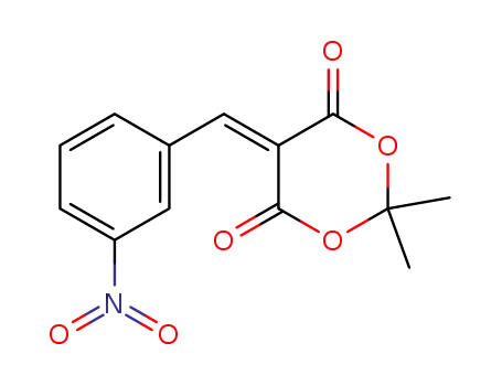 Molecular Structure of 16286-25-2 (2,2-Dimethyl-5-(3-nitrobenzylidene)-1,3-dioxane-4,6-dione)