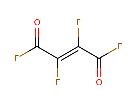 Molecular Structure of 58599-69-2 (2-Butenedioyl difluoride, 2,3-difluoro-, (E)-)