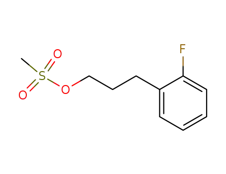 Molecular Structure of 166949-93-5 (Benzenepropanol, 2-fluoro-, methanesulfonate)
