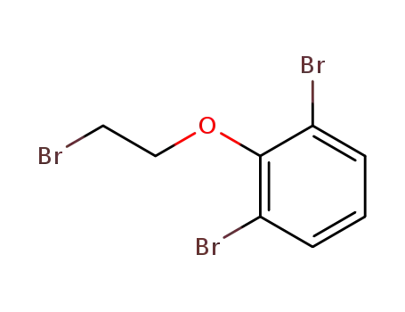 Molecular Structure of 206347-32-2 (1,3-dibromo-2-(2-bromoethoxy)benzene)