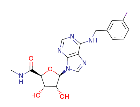 b-D-Ribofuranuronamide,1-deoxy-1-[6-[[(3-iodophenyl)methyl]amino]-9H-purin-9-yl]-N-methyl-