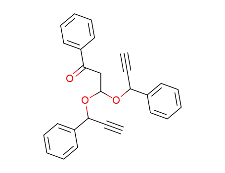 Molecular Structure of 86476-37-1 (3-phenyl-3-keto-propanol-di(1-phenyl-2-propyn-1-yl) acetal)