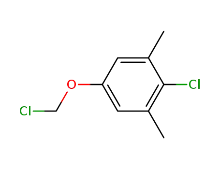 Molecular Structure of 855950-62-8 ((4-chloro-3,5-dimethyl-phenyl)-chloromethyl ether)