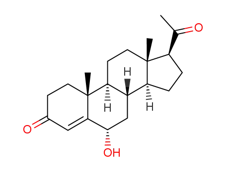 Molecular Structure of 604-20-6 (6-hydroxyprogesterone)