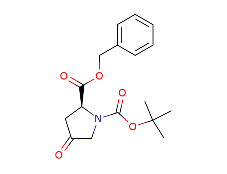 Molecular Structure of 154456-97-0 (Benzyl (S)-1-Boc-4-oxo-2-pyrrolidinecarboxylate)