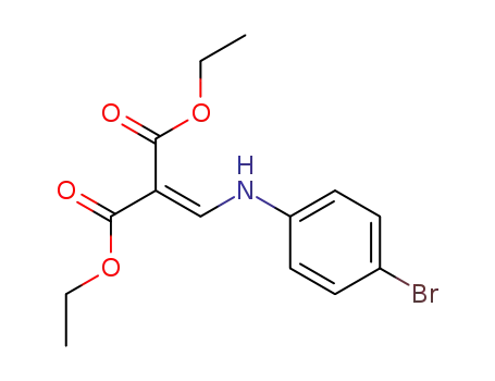 Molecular Structure of 101937-44-4 ((4-BROMOANILINOMETHYLENE)MALONIC ACID DIETHYL ESTER)
