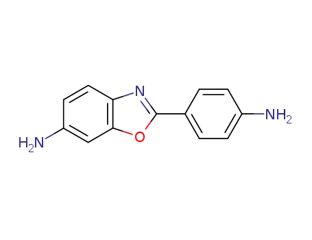 Molecular Structure of 16363-53-4 (2-(4-AMINOPHENYL)-6-AMINOBENZOXAZOLE)