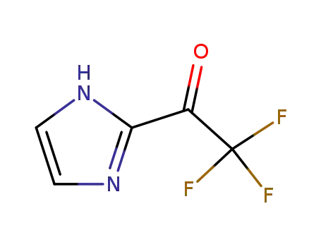 Molecular Structure of 105480-29-3 (Ethanone, 2,2,2-trifluoro-1-(1H-imidazol-2-yl)- (9CI))