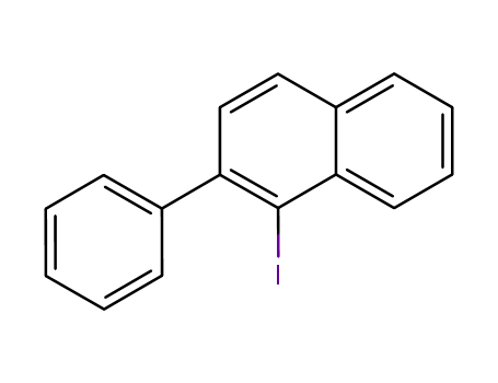 Molecular Structure of 69452-56-8 (1-iodo-2-phenylnaphthalene)