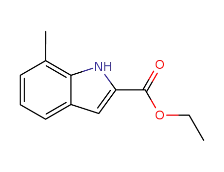 Molecular Structure of 70761-93-2 (ethyl 7-Methyl-1H-indole-2-carboxylate)