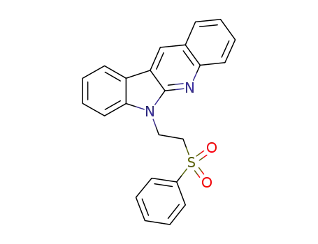 Molecular Structure of 1130682-58-4 (11-(2-benzenesulfonylethyl)-11H-10,11-diaza-benzo[b]fluorene)